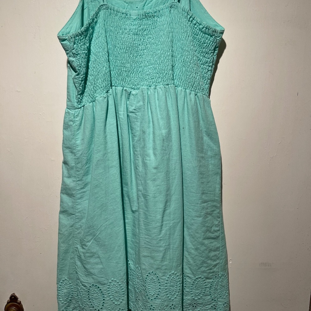 Large Light teal dress